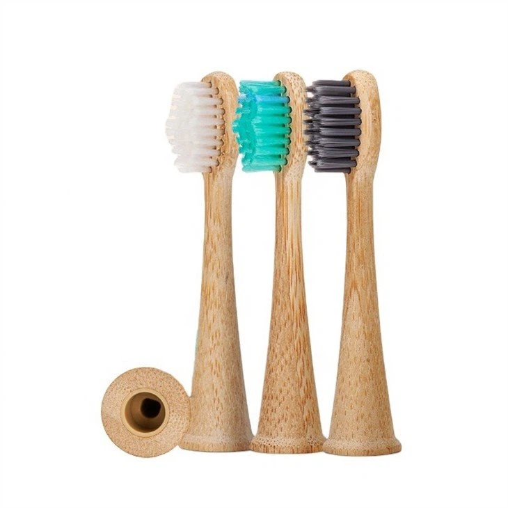Replacement Tooth Brush Bamboo Electric Toothbrush Head
