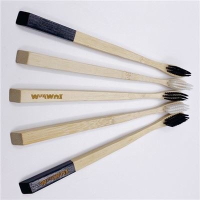 Eco Organic Nylon 4 Bulu Sikat Gigi Bambu